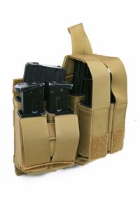 Molle M16 Double Mag With 9mm 4-Mag Pouch With Hard Insert